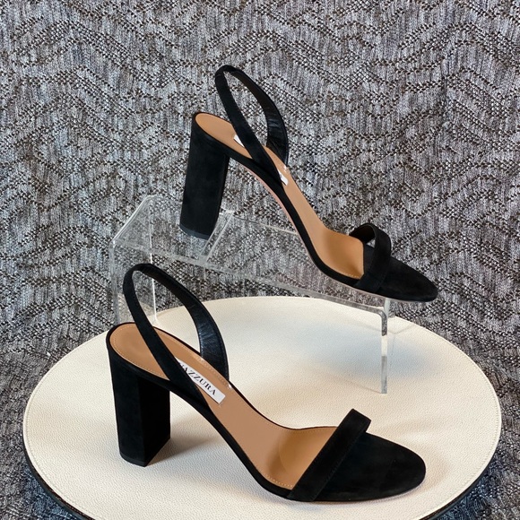 Aquazzura So Nude Block Heel Sandal Slingback size 35 - Picture 4 of 14